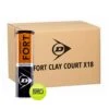 Carton 18 Tubes De 4 Balles Dunlop Fort Clay Court -Sportifs Équipements Magasin carton 18 tubes de 4 balles dunlop fort clay court