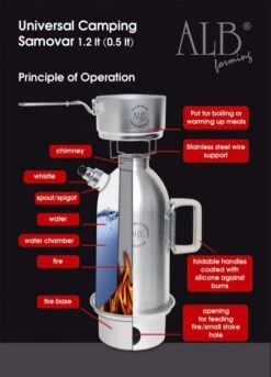 Réchaud Bouilloire Kettle Samovar -Sportifs Équipements Magasin kelly kettle alb