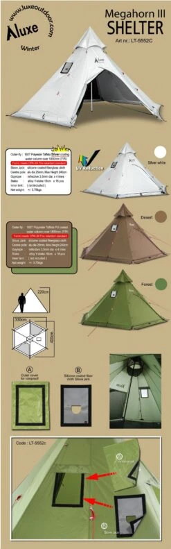 Luxe Outdoor Megahorn III -Sportifs Équipements Magasin tente luxe outdoor megahorn iii 02